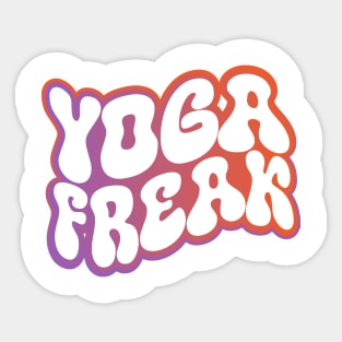 Yoga Freak Sticker